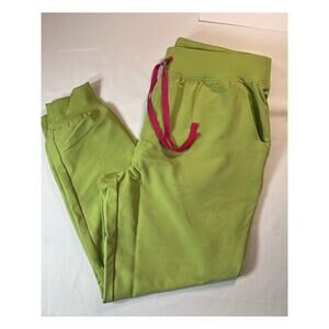 Figs- Jogger scrub pants size XL Lime green New w/o tags